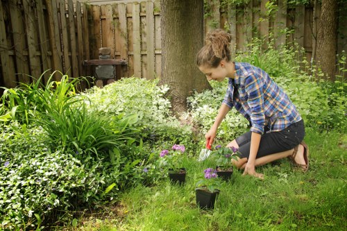 Reusable garden items prepared for charity donation